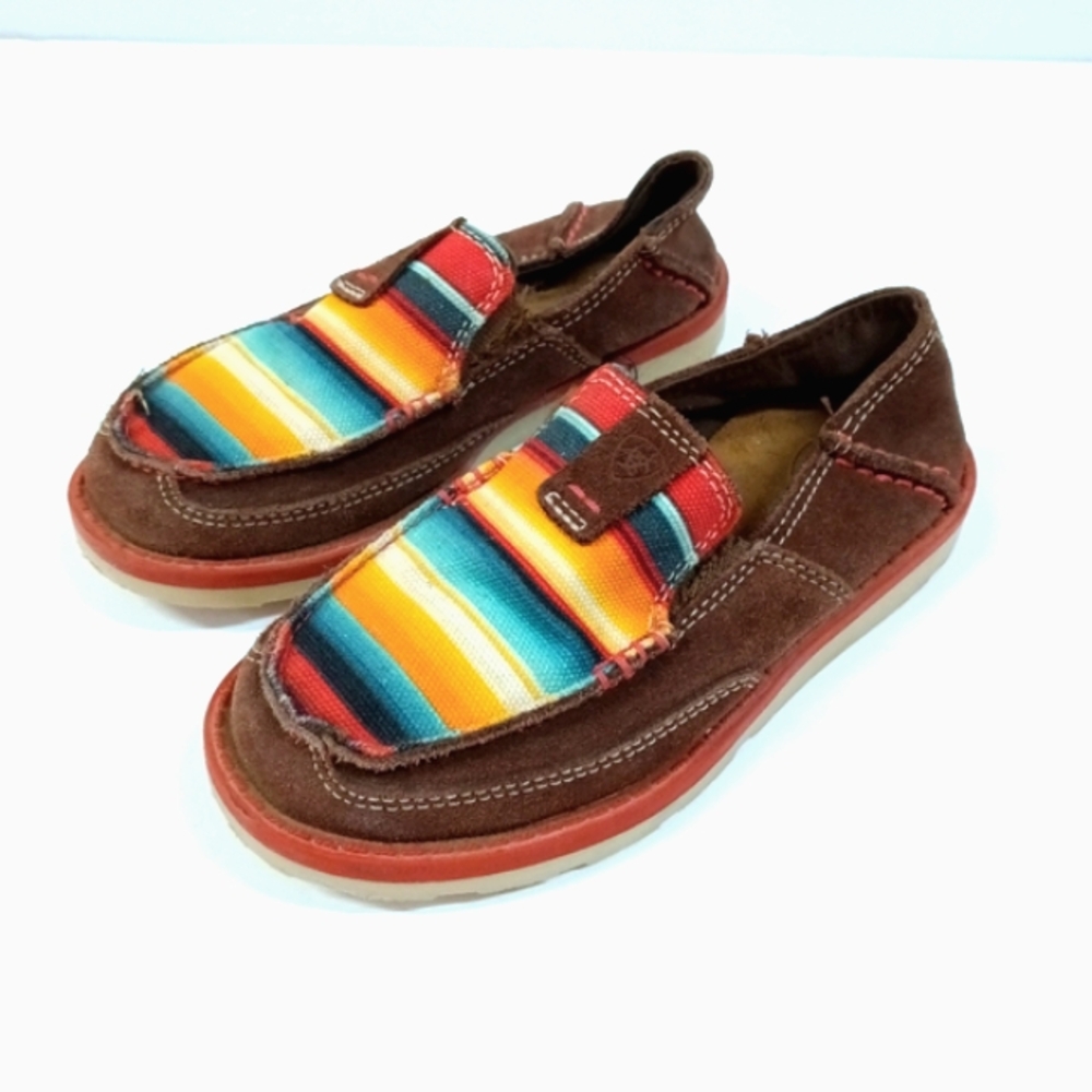 Ariat Kids Slip-on Suede & Cruiser Canvas Loafers Serape Stripe